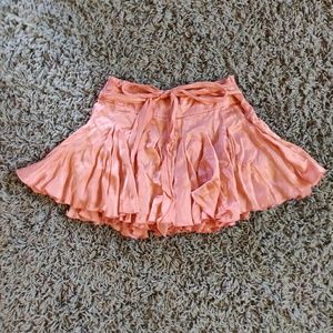 bebe Pink Silk Skirt